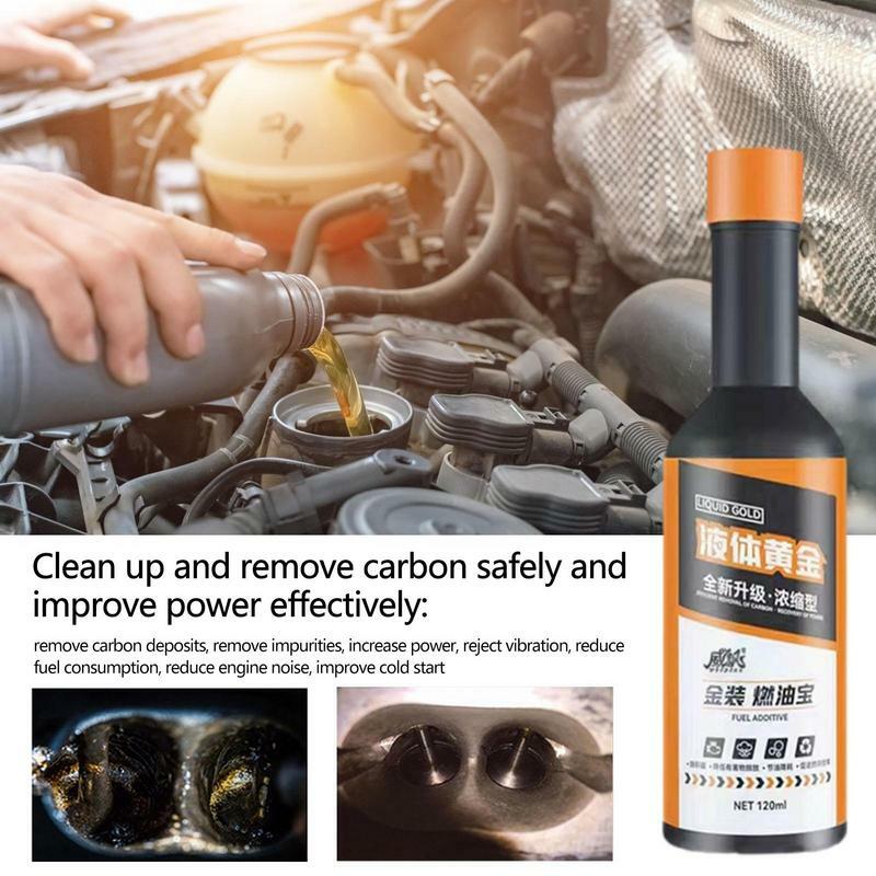 Automotive Oil Additive 4.05oz Carbon Removing Engine Cleaner Anti-Carbon Effect High-Mileage Engine Oil Restorer Reduce Blue