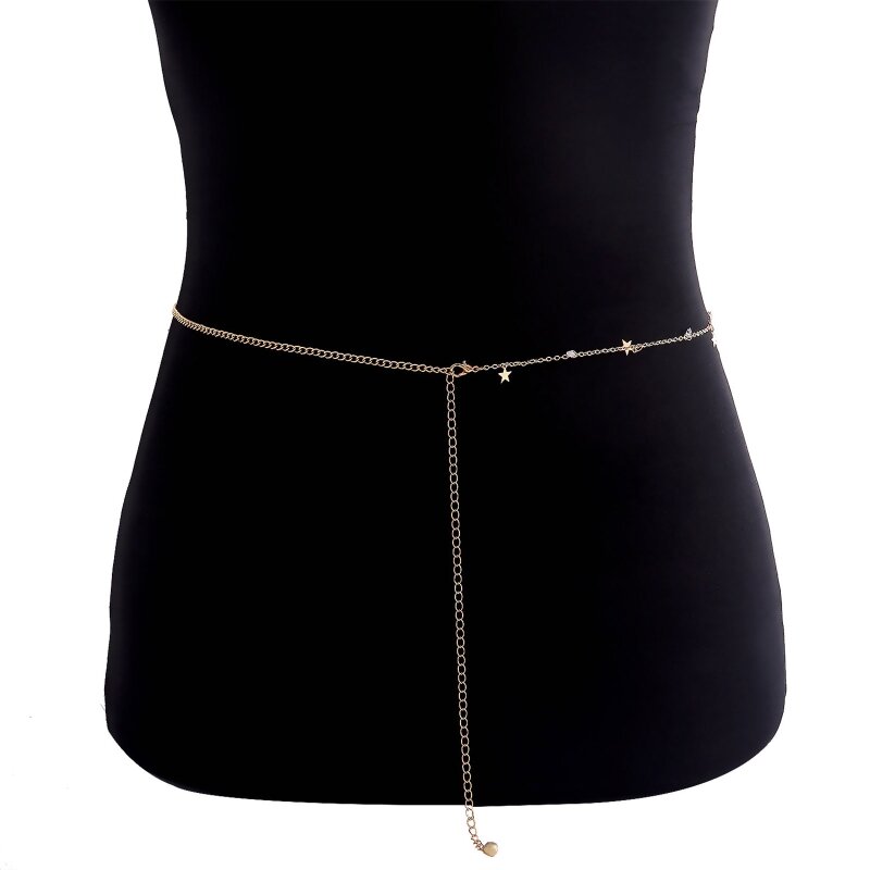 Belly Chain Thin Sexy Body Jewelry Decorative Belt Waist Chains Golden