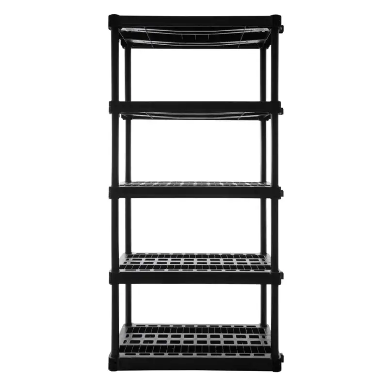 Plano 5-Shelf Heavy Duty Plastic Storage Shelves, 73” x 36” x 18”, 750lb Capacity
