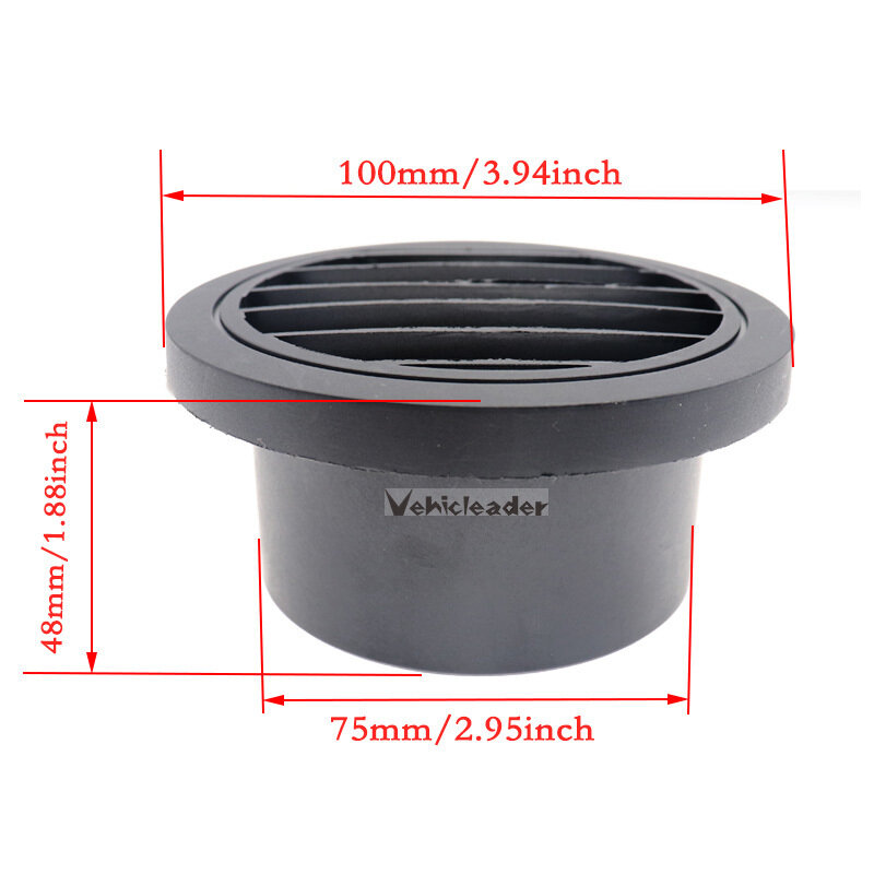 Warm Heater Parking Heater 90mm 75mm 60mm 42mm Air Vent Car Heater Air Outlet Directional Rotatable For Webasto Truck Auto Parts