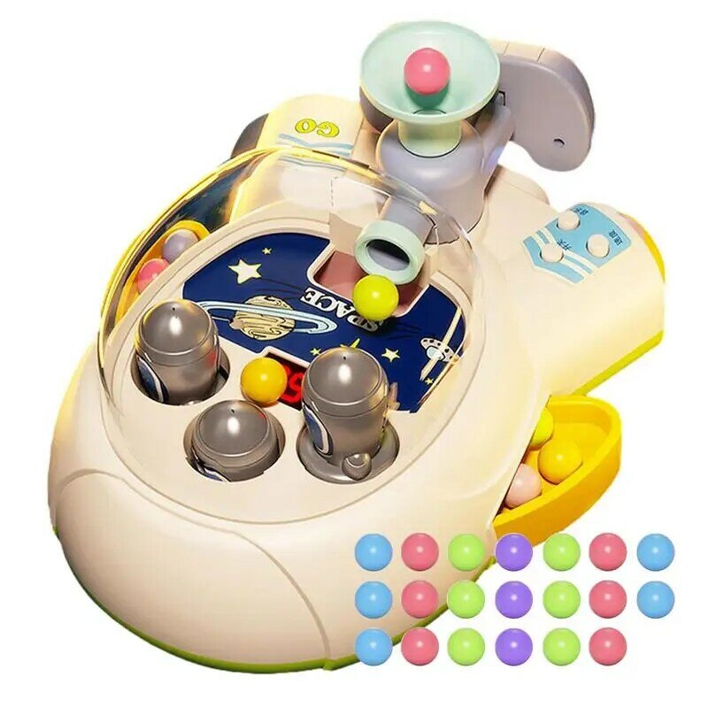 Pinball Machine For Kids Spaceship Shaped Fun Toys 3D Pinball Machine Mechanical Model Christmas Birthday Gifts Action And