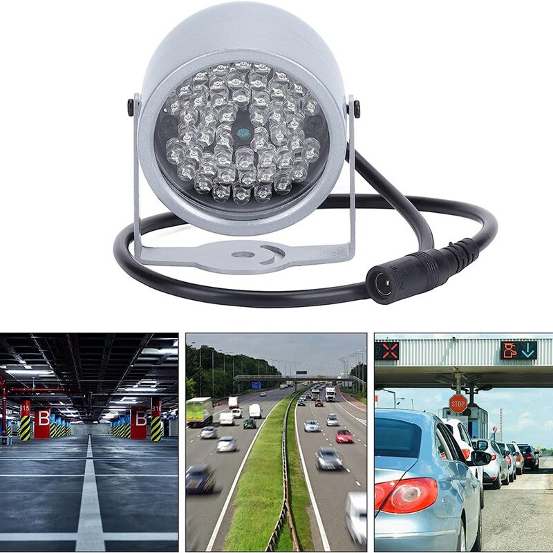 1 Pcs Night Vision Infrared Light 48 LED Night Vision Waterproof Lamp IR Infrared Light For Indoor