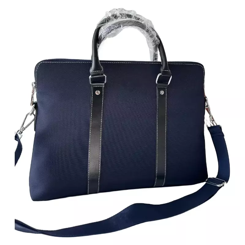 Heren Zwarte Koffer Handtas Woon-Werktas Nylon Messenger Bag
