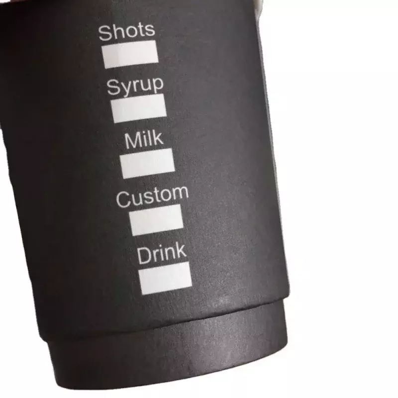 使い捨て二重壁コーヒーペーパーカップ,袖内に調整可能,ブランドロゴ付き,カスタム製品