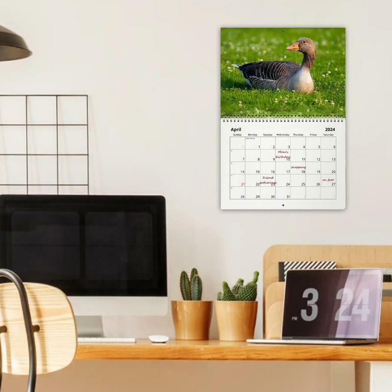 Настенный календарь 2024, годовой график планировщик на стену, годовой график для улучшения срока службы планировщик на стену для холодильника