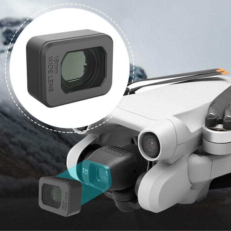 Zewnętrzne szeroki kąt filtr obiektywu fotografowania zakres zwiększyć 25% dla DJI Mini 3 Pro obiektyw aparatu akcesoria do dronów