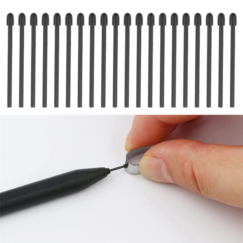 (40 حزمة) قلم ماركر نصائح/المناقير لرائع 2 قلم القلم استبدال المناقير الناعمة/نصائح الأسود