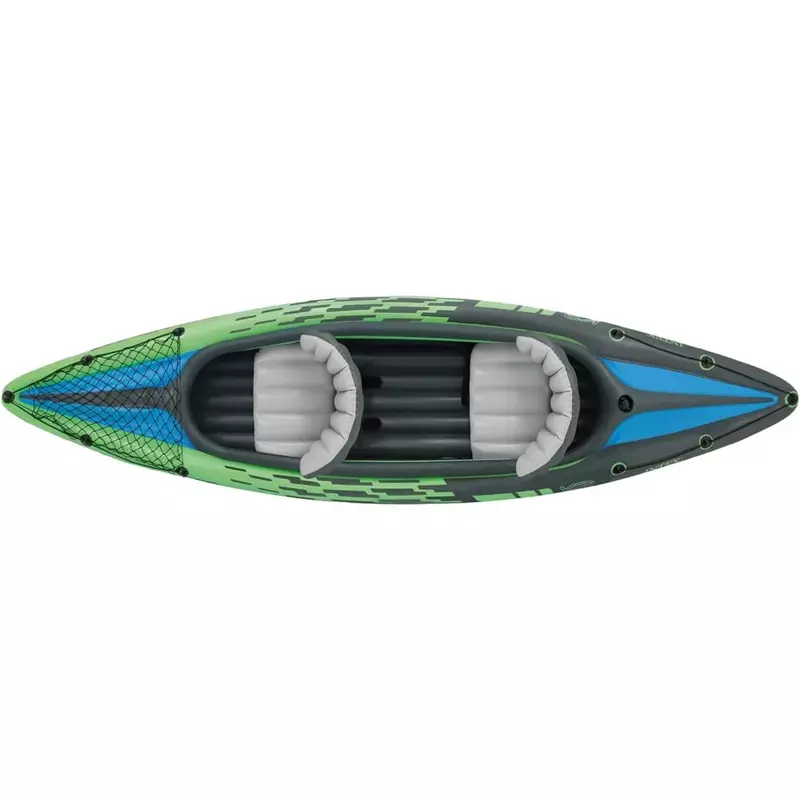Challenger Inflatable Kayak Series: Includes Deluxe 86in Aluminum Oar and High-Output Pump – SuperStrong