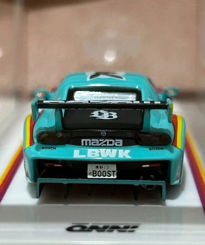 INNO 1:64 RX7 FD3S Pekín Auto Show Limit, sin película de plástico, modelo de coche fundido a presión