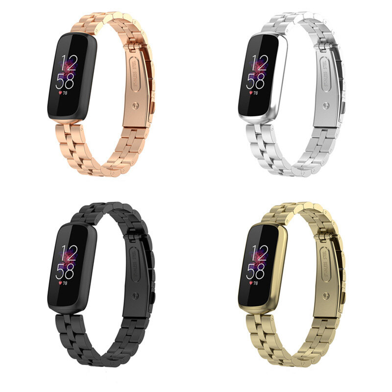 Gelang Jam Tangan Logam Baja Tahan Karat untuk Fitbit Luxe Strap Sport Gelang Jam Tangan untuk Fitbit Luxe Gelang Tangan Rantai Pengganti