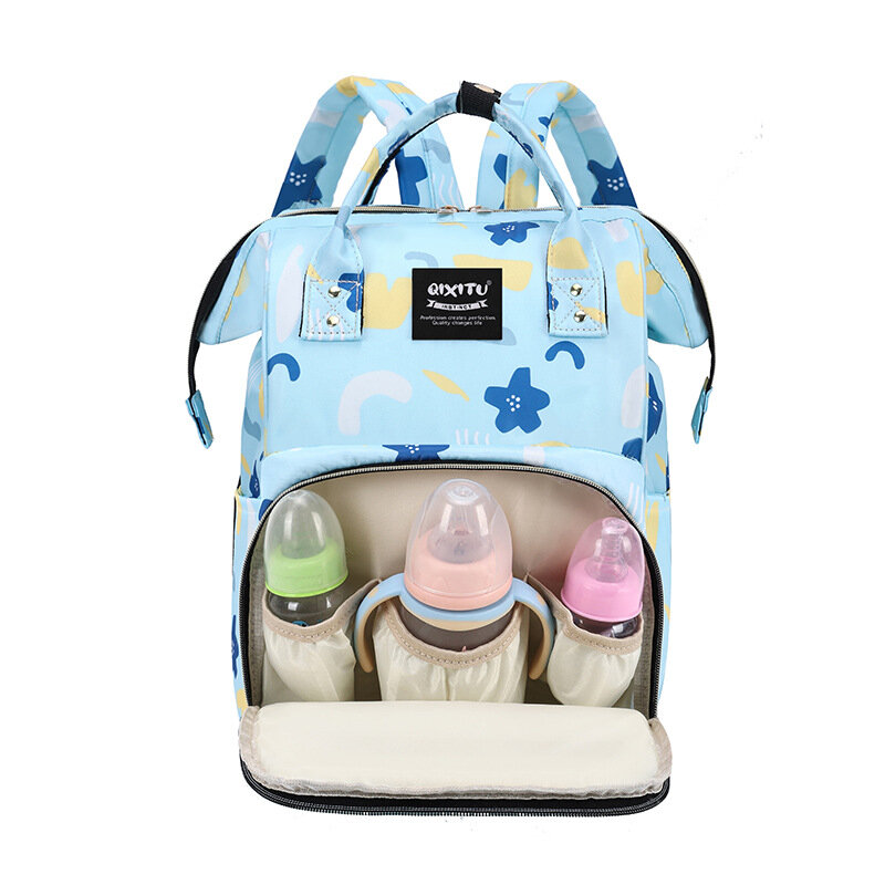 Fashoin tas ibu bayi, ransel kapasitas besar untuk ibu bayi, kereta dorong perjalanan luar ruangan tahan air