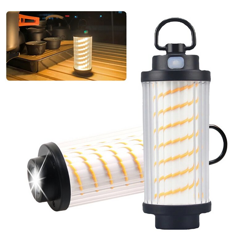 Zewnętrzna latarka niezbędna zewnętrzna lampa kempingowa z ładowaniem typu C, koraliki LED trzeciej generacji XPG dla mocnego światło robocze