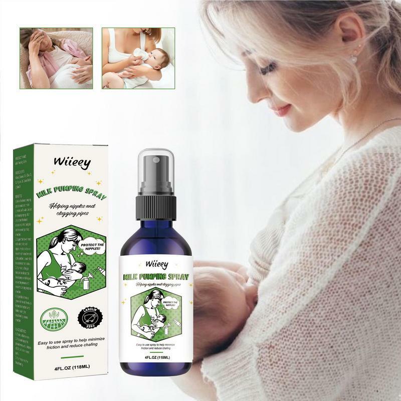 Pumping Spray Breastfeeding Non-Greasy Breast Spray Breastfeeding Supplies Breast Care Plant Oil Repairing Hydrating Spray