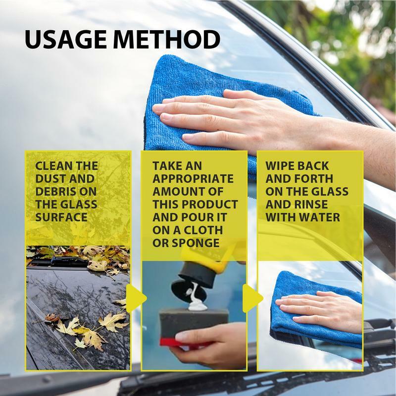 Detergente per pellicole per olio per vetri per auto rimozione macchie d'acqua facile da usare detergente per vetri automobilistico multiuso ad azione rapida efficace e sicuro