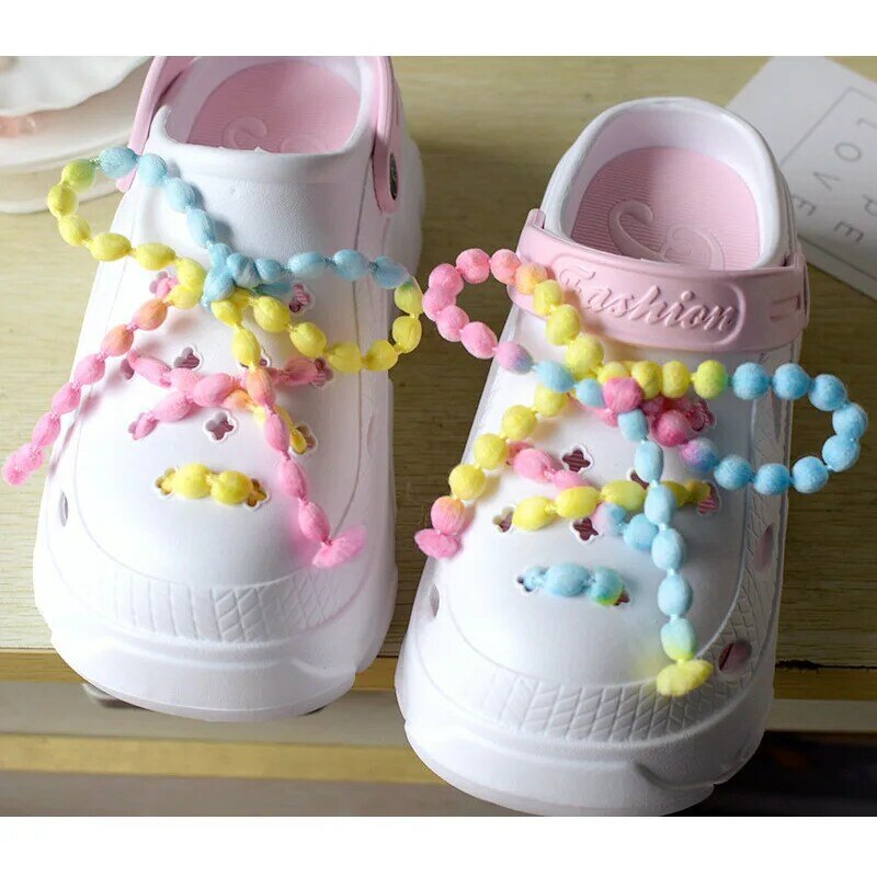 Cordones coloridos de grano redondo para zapatos de mujer y niña, cordones de 100cm, accesorios para zapatillas deportivas, 1 par