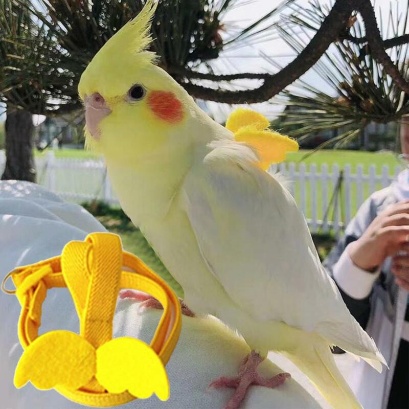 Lange Kabel Bird Harness Leash Anti-Bite Training Touw Decoratieve Lichtgewicht Parkiet Papegaai Vest Touw Voor Vogel
