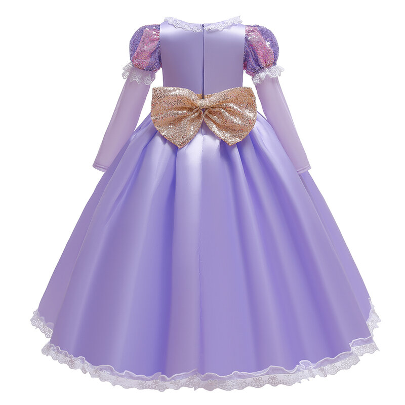 Kinder Cosplay Prinzessin Kleid für Mädchen Langarm Halloween Kostüme Mädchen Karneval Weihnachts feier Kleider Kinder Kleidung