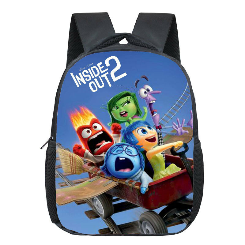 New Disney Inside Out 2 zaino per bambini Joy glossy Anger Pattern School Bag Fashion Large Capacity Backpack Girls Mochila