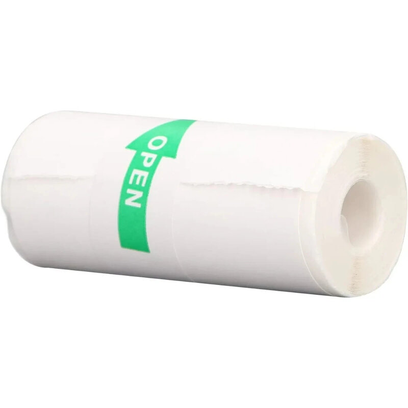 10 Stück Mini drucker papier, 57x25mm selbst klebendes Thermopapier bedruckbares Aufkleber papier für Taschen-Thermo drucker