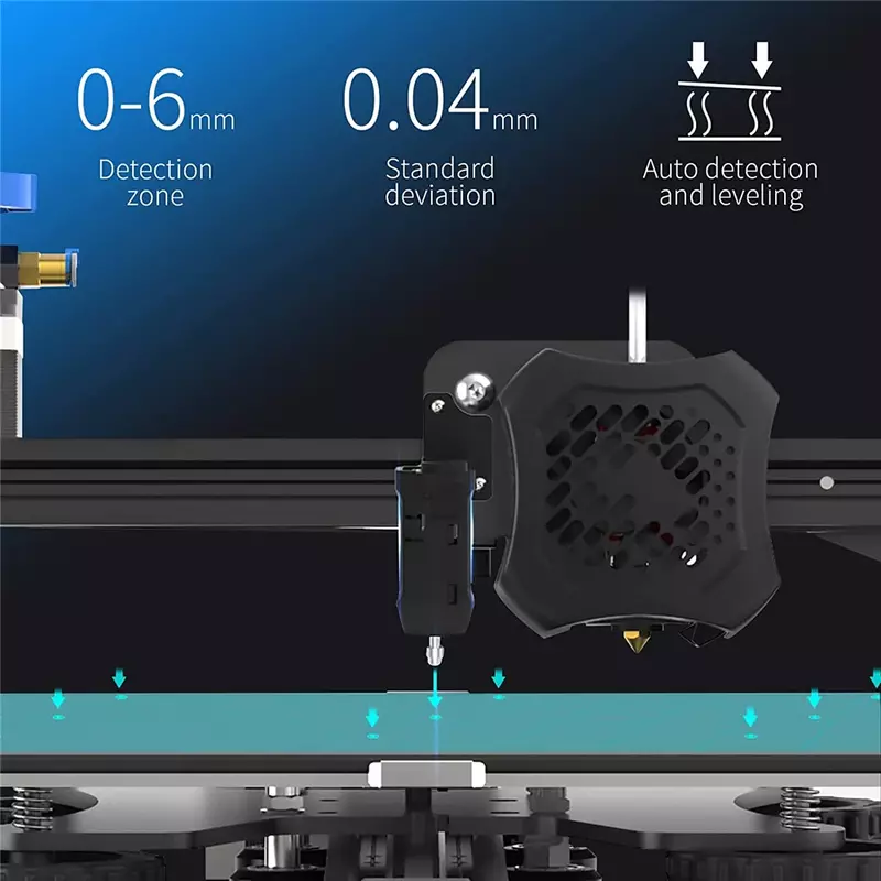 CREALITY-CR Touch Sensor Auto Nivelamento Kit, Impressora 3D Peças, Suporte Placa, Opcional para Ender-3, V2, Ender-3 Pro, 32Bit