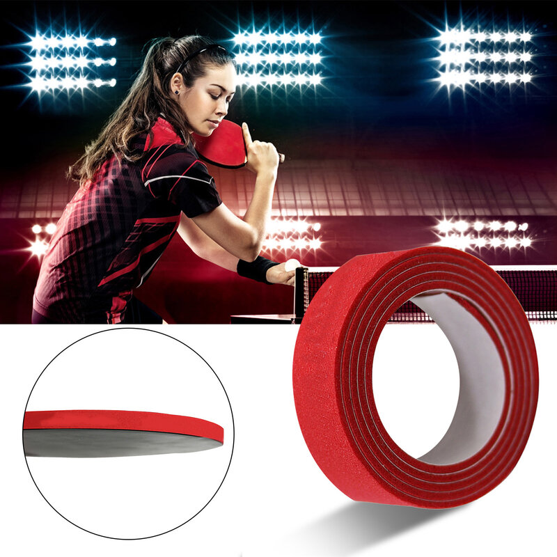Cinta de esponja para Borde de tenis de mesa, cinta protectora lateral de raqueta de Ping-Pong, repuesto (rojo/Negro/azul)
