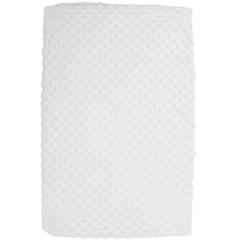 Incline Mat Baby Touching Table Changing Cover Diaper Pad Super Soft Dot Plush (White) Stretchy Detachable Cotton Newborn