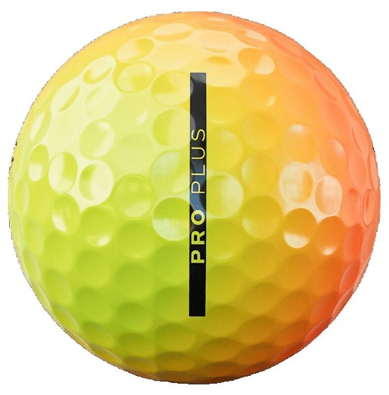 Bolas de Golfe Pro Plus Limited Edition com Sombra Amarela e Laranja