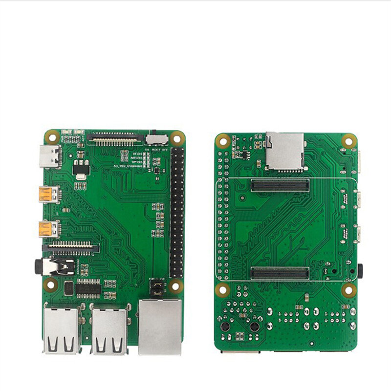Papan adaptor raspberry CM4 ke PI 4B, modul komputer papan ekspansi 4 papan pengembangan pengganti dengan Port POE Pin/ 1000M RJ45