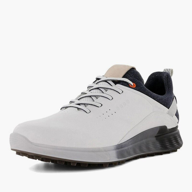 Sepatu Golf pria, sneaker Gym kulit asli Anti Slip, latihan Golf merek mewah untuk lelaki