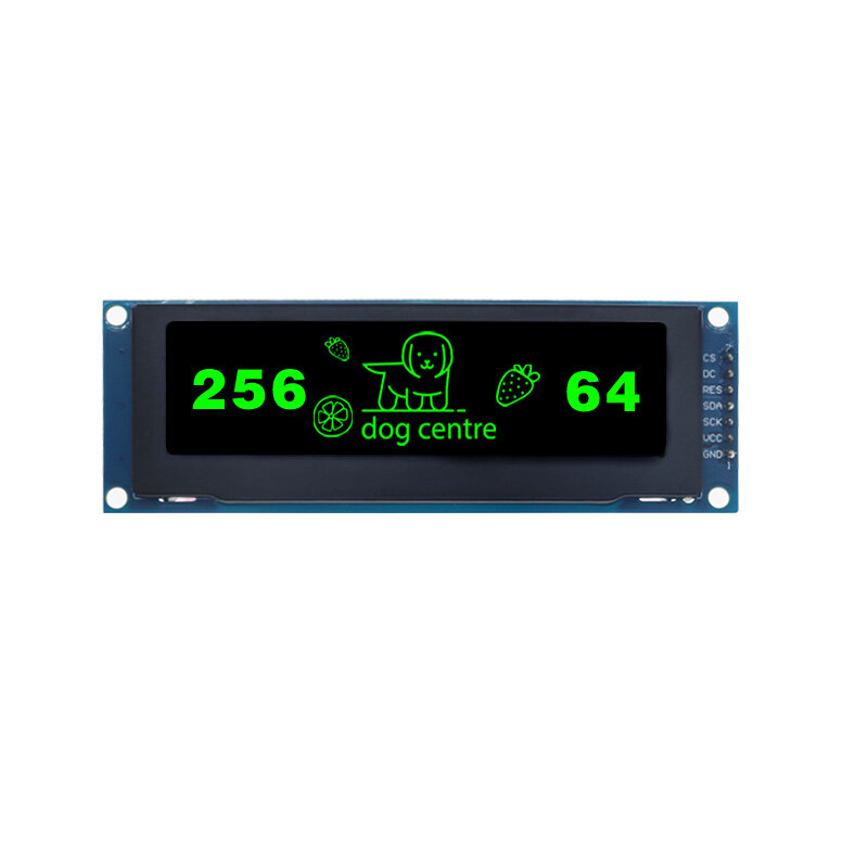 3. 12-calowy moduł wyświetlacza OLED, 256x64, 7-pinowy interfejs SPI, wyświetlacz szeregowy SSD1322