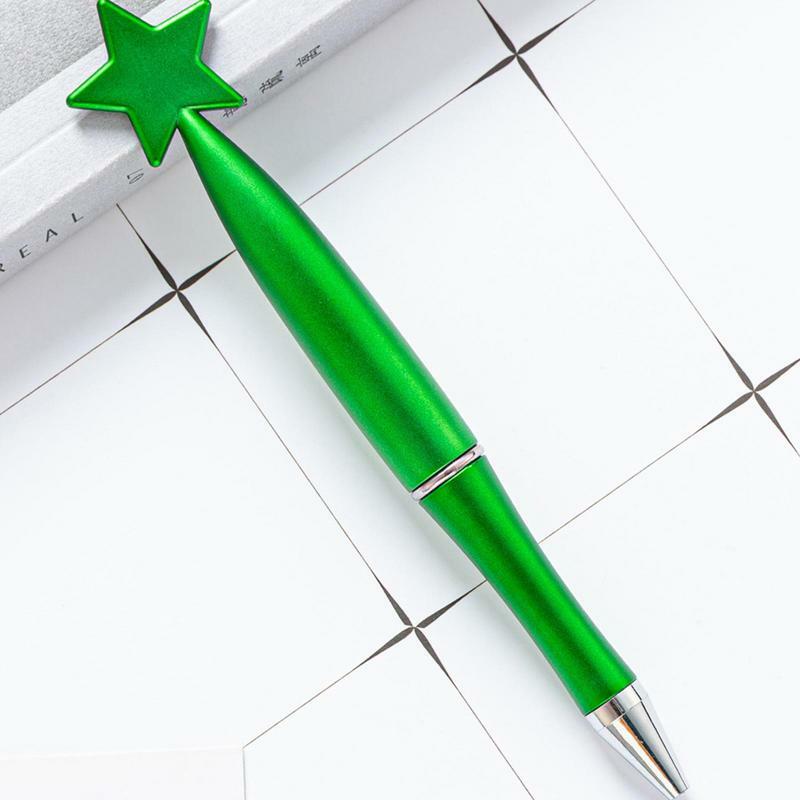 Stylos d'écriture en forme d'étoile, stylo torsadé, stylo polyvalent, mignon et brillant, Kawaii, fournitures de bureau et scolaires