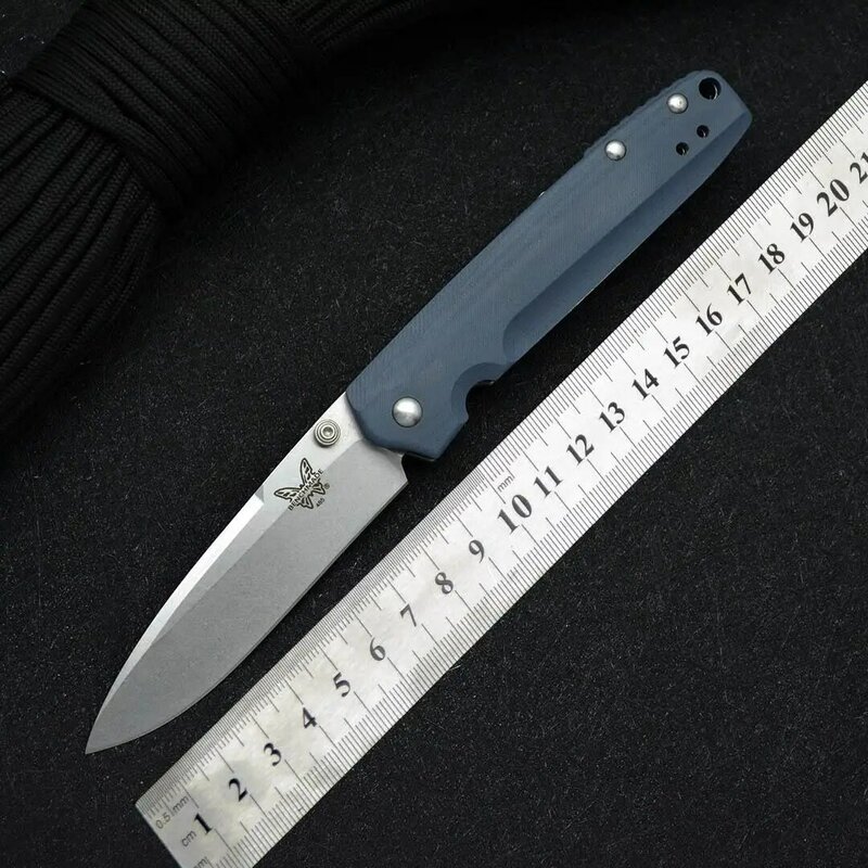 Mini cuchillo plegable táctico de autodefensa, herramienta EDC de bolsillo, mango G10, 485