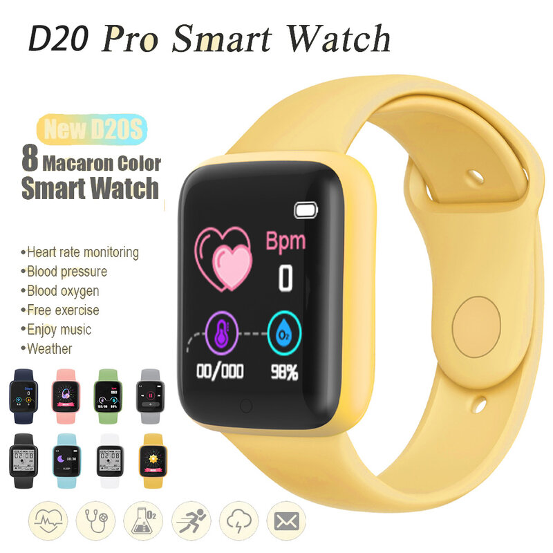Digital Smart Watch Kids Children Smartwatch for Girls Boys HD Color Screen Smart Clock Child Wristwatch for Aged 10-18 Year