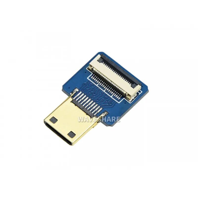 Waveshare สาย HDMI DIY: แนวตั้งหัวแปลงสัญญาณ HDMI ขนาดเล็ก