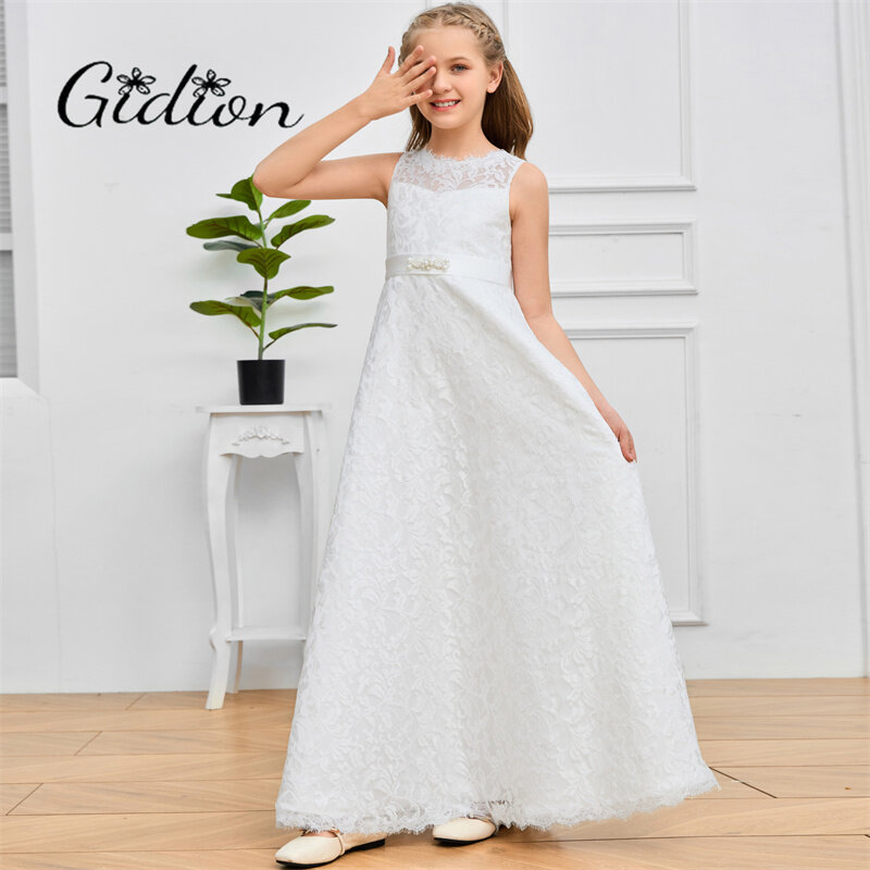 Princess Flower Girl Dress Wedding Ceremony Junior Bridesmaid Dress Birthday Evening Party Event Prom Banquet Pageant For Kids