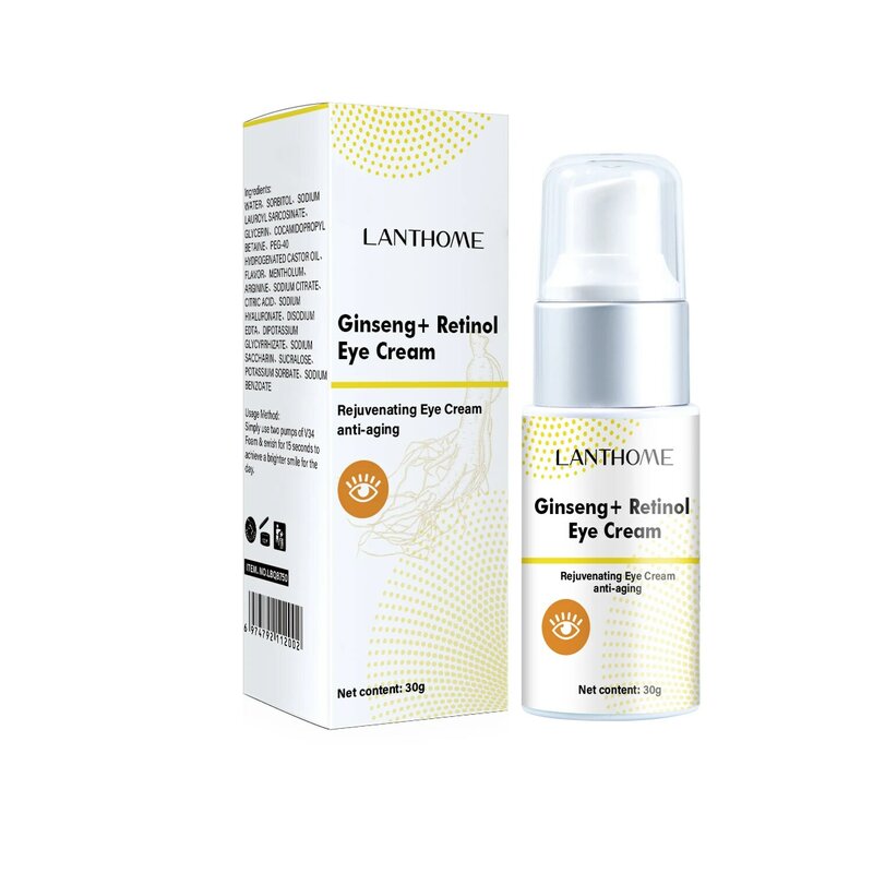 Ginseng Retinol Eye Cream Anti-Wrinkle Anti Aging Skin Care Cosmetic Lift Firm Brightening Remove Dark Circles Essence Cream