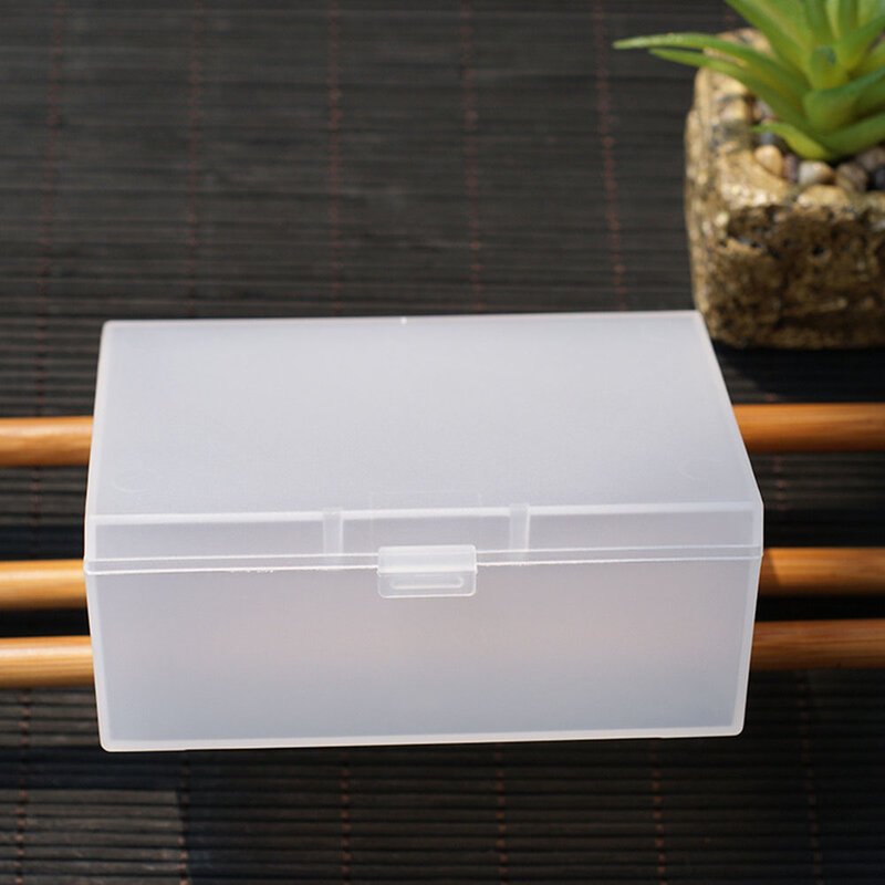 Plastic Rectangular Storage Box PP Plastic Translucent Container Small Accessories Jewelry Case Photocard Storage Packing Box