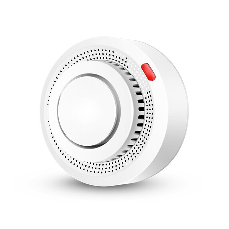 Sensor detektor asap pintar Tuya Wifi, Alarm perlindungan api nirkabel, Sensor pencegahan keselamatan sensitivitas tinggi 80DB