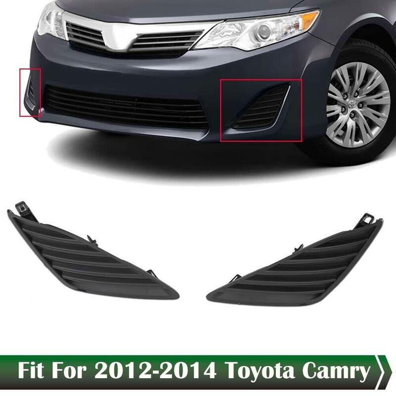 1 Pair Front Bumper Insert Fog Light Cover  Bezel Left+Right 5212806260 5212706260 For 2012-2014 Toyota Camry