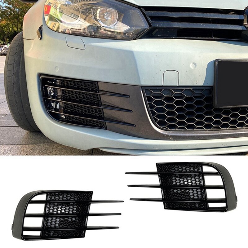 Rejilla de parachoques delantero para coche, lámpara antiniebla para Volkswagen Golf 6 Golf 6 High 6 GTI GTD 2008-2013, 5K0853665C 5k085366c