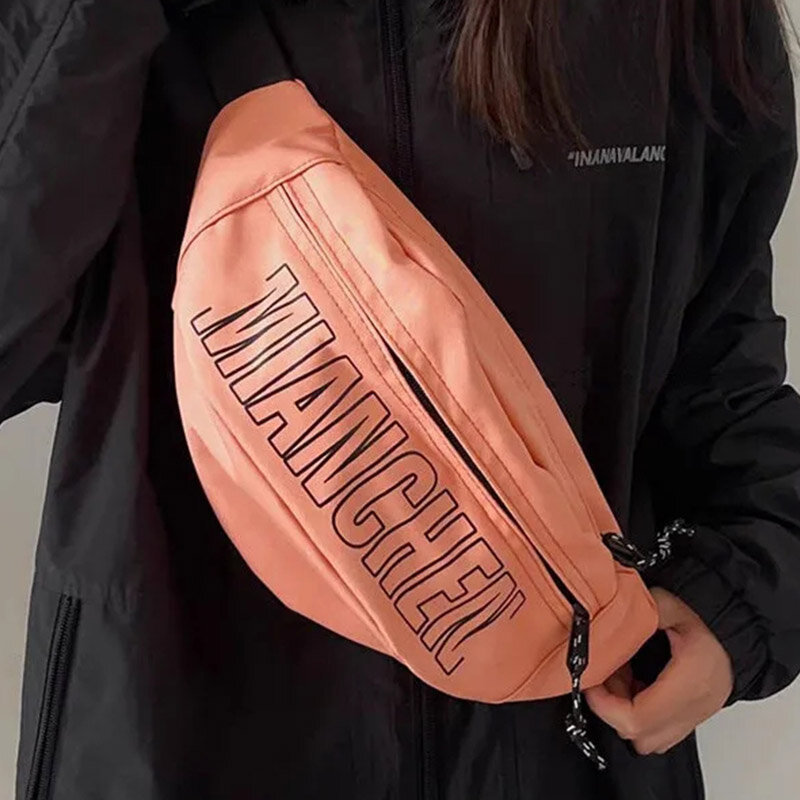 Новая спортивная нагрудная сумка Корейская версия модная Мужская и Женская дорожная сумка для покупок Высокое качество для отдыха работы нейлоновая сумка через плечо
