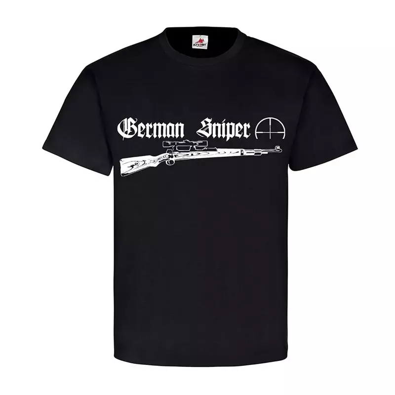WWII German Sniper 98K Carbine Rifle T-Shirt 100% Cotton O-Neck Summer Short Sleeve Casual Mens T-shirt Size S-3XL
