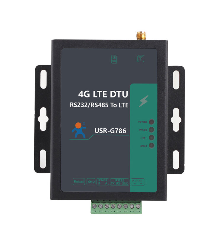 พอร์ตอนุกรม4G LTE DTU สำหรับ USR-G786 RS232 RS485เป็น4G LTE Server Converter อุปกรณ์ IOT