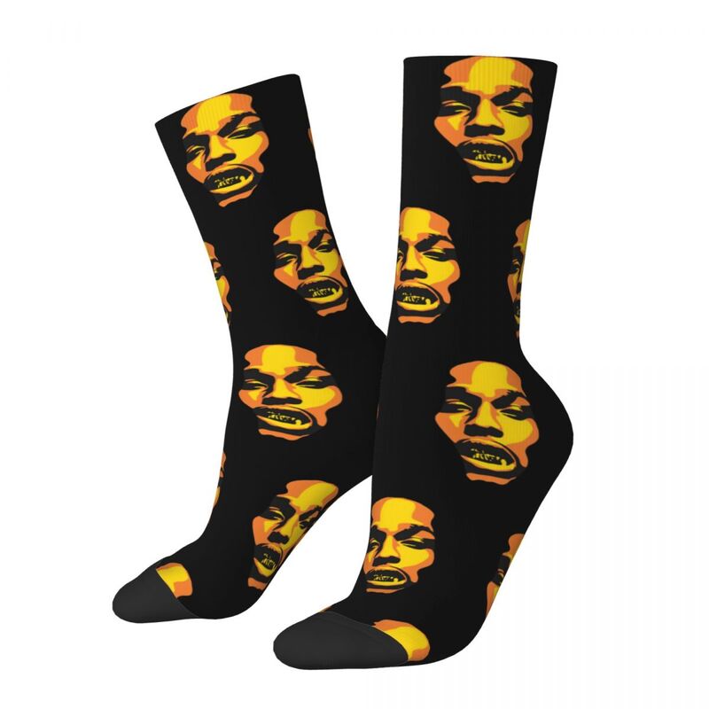 Casual Asap Rocky Rapper Football Socks Polyester Middle Tube Socks for Women Men Sweat Absorbing