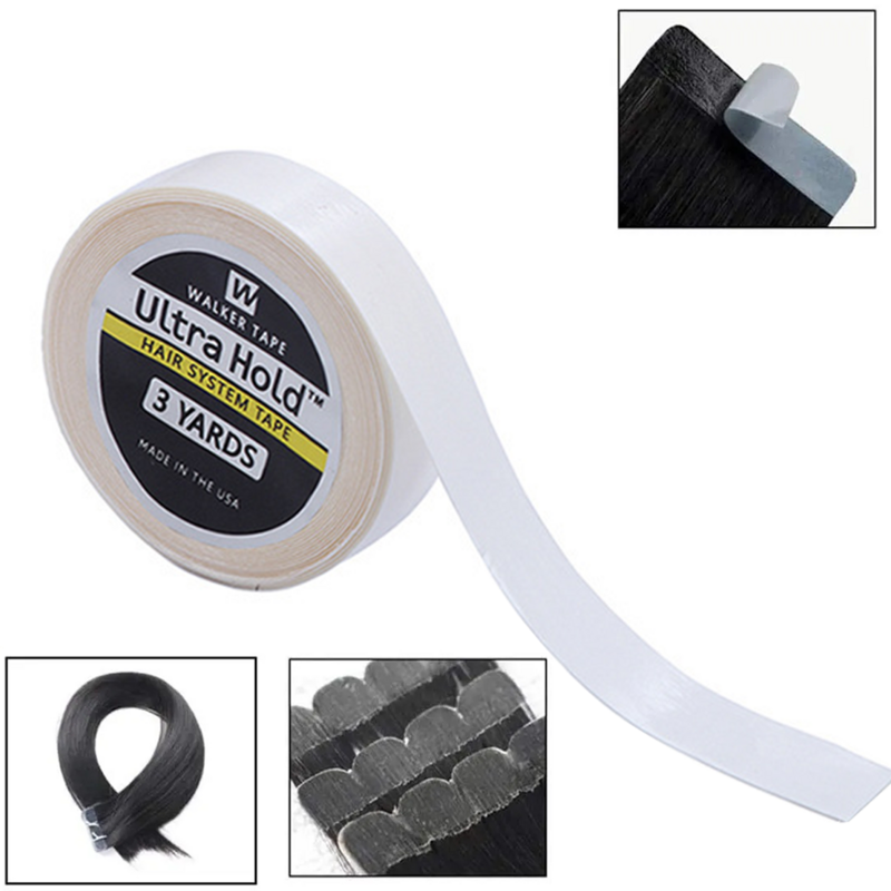 3 Yards Ultra Hold Lace Tape for Wigs WaterProof Strong Adhesive Double Sided Lace Wigs Replacement Tape for Toupee White