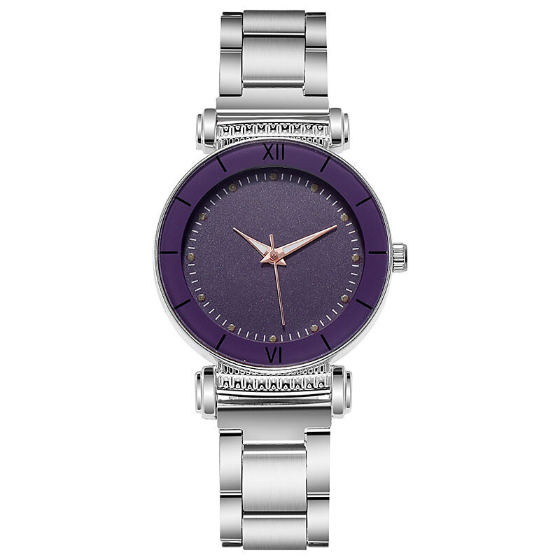 Relógios de pulso de quartzo clássico estilo simples feminino, relógio feminino, pulseira de aço, luxo, vestido feminino, vintage