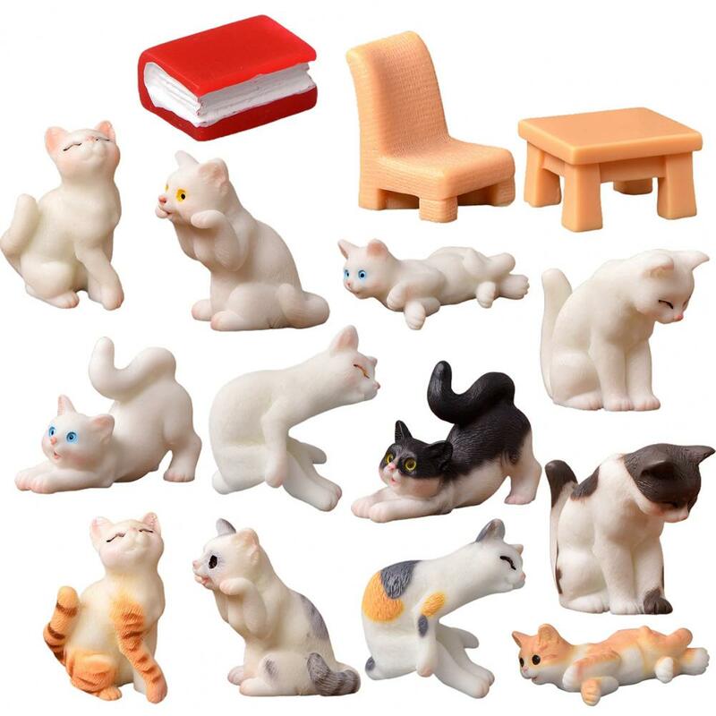 Семейная искусственная мини-статуя для кошек