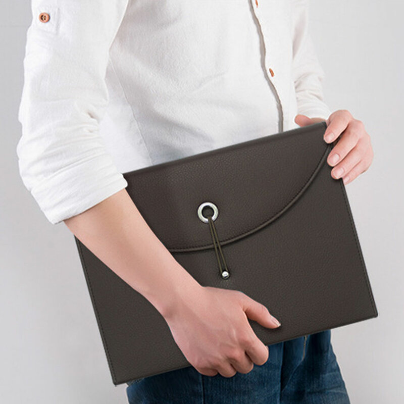 편리하고 실용적인 비즈니스 문서 핸드백, 모든 요구 사항에 적합, 튼튼하고 튼튼한 가죽 오렌지