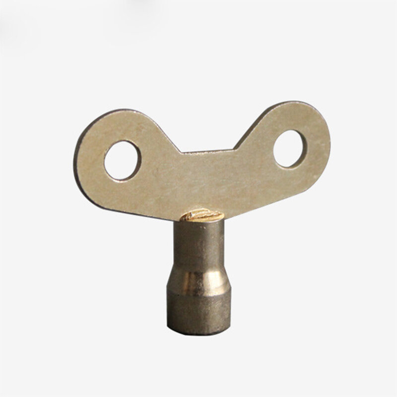 2 buah kunci keran 6mm spul persegi kunci besi padat Radiator pipa knalpot kunci untuk ventilasi katup udara bagian perangkat keras rumah tangga