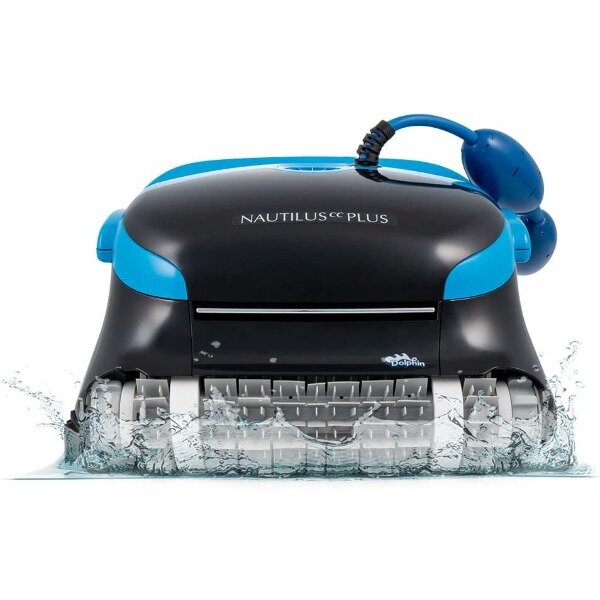 Dolphin Nautilus CC Plus Robotic Pool Vacuum Cleaner—Wall Climbing Capability—Top Load Filters for Easy Maintenance—Ideal